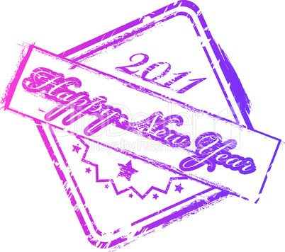 New year 2011 stamp