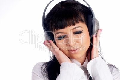 Woman listening music