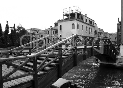 Holzbrücke in Venedig