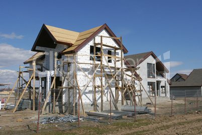 Wohnhaus im Bau