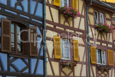 Fachwerkhäuser in Colmar, Frankreich - Half-timbered houses in Colmar, France