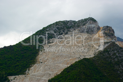 Marmor Steinbruch in Carrara, Italien - Marble quarry in Carrara, Italy