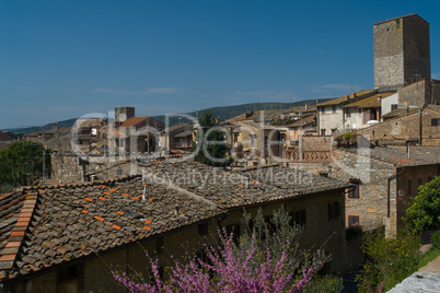 Stadtdansicht von San Gimignano, Toskana