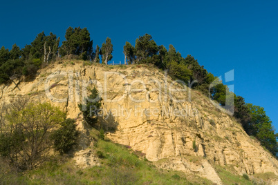 Steilhang in der Toskana