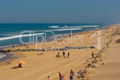 Am Atlatikstrand bei Lacanau Ocean, Frankreich - At the beaches