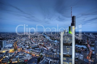 Frankfurt Panorama mit Bank Tower