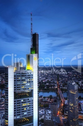 Frankfurt Panorama mit Bank Tower und Stadtübersicht