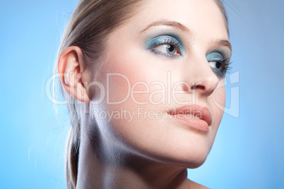 blue makeup