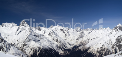 Panorama Caucasus Mountains