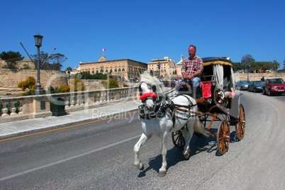 Pferdekutsche auf Malta
