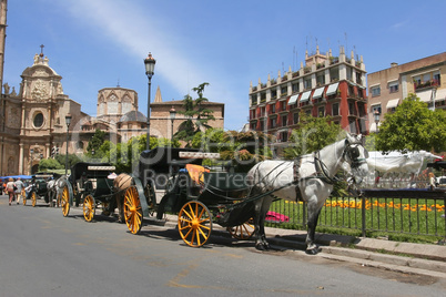 Pferdekutschen in Valencia