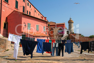 Wäsche auf Elba