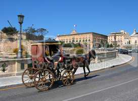 Pferdekutsche auf Malta