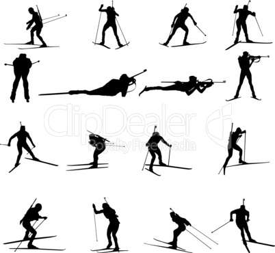 biathlon silhouette set