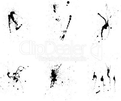 grunge vector background set