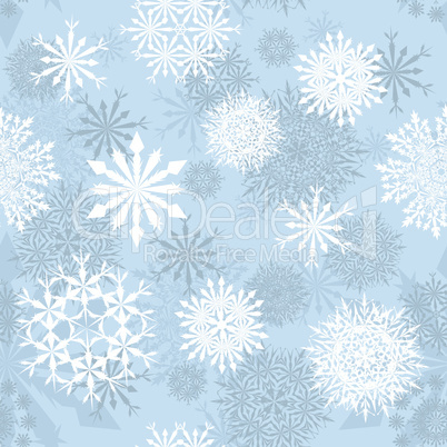 seamless snowflakes background