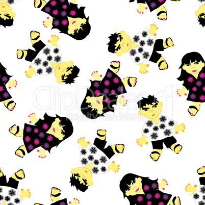 greeting seamless pattern