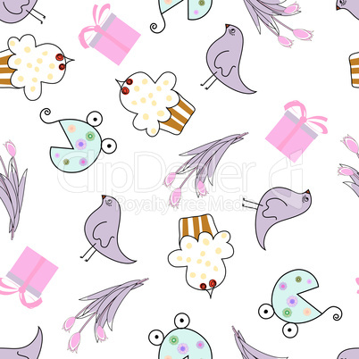 greeting seamless pattern