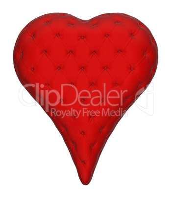 Luxury black leather hearts card suit
