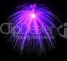 Purple Festive fireworks