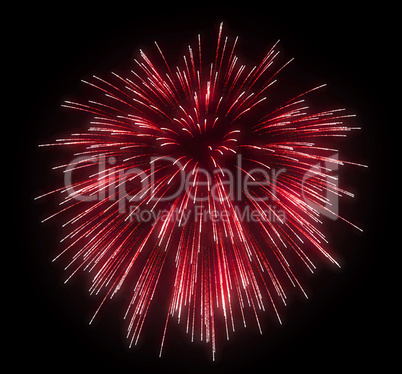 Celebration: red festive fireworks