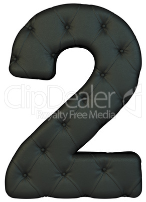 Luxury black leather font 2 figure