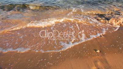 shallow of sea on sand beach