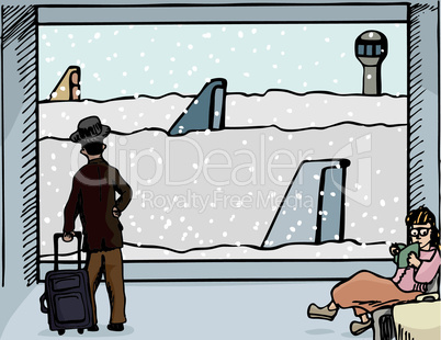 Snowed In At the Airport