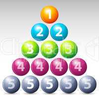 colorful number balls