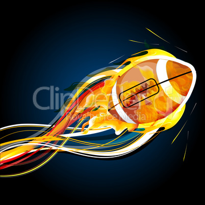 abstract rugby ball