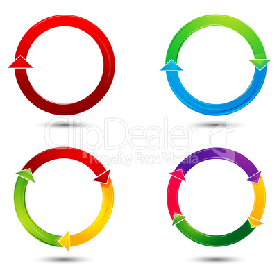 colorful vector arrows