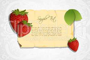 strawberry card