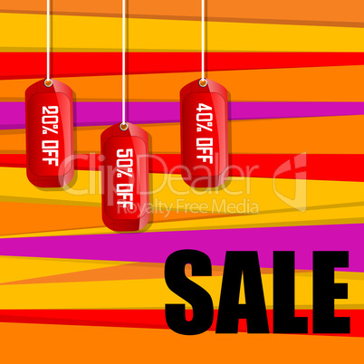 sale and discount tags