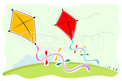 colorful kites