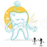 upset teeth with germs
