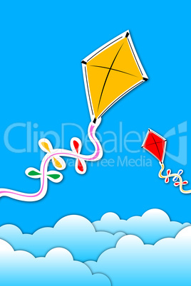 kites in sky