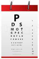 eye testing board