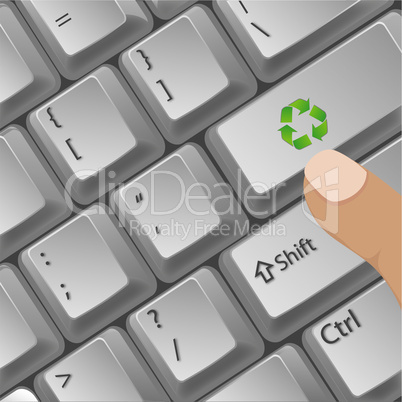 recycle button in key board