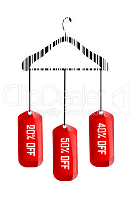 discount tags with hanger