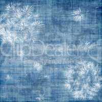 Dandelions over blue