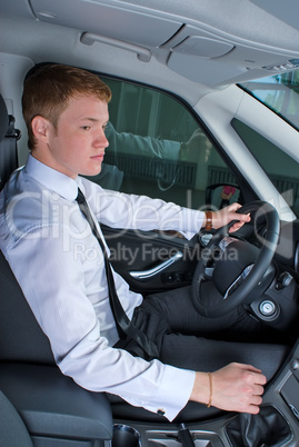 Driving man