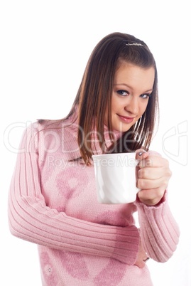 Woman with cup