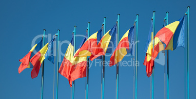 Romanian flags