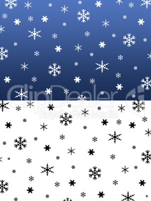 Schneeflockentextur blau weiß
