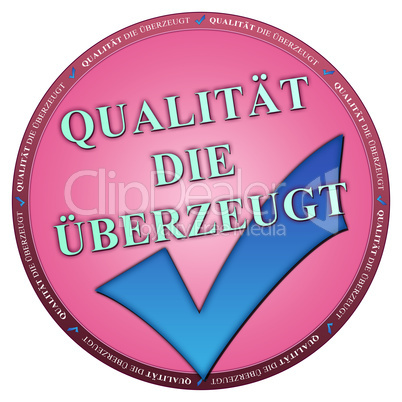 Button Qualität rosa