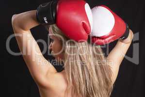 Pretty boxing girl