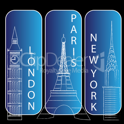 london, newyork and paris