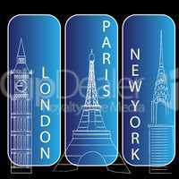 london, newyork and paris