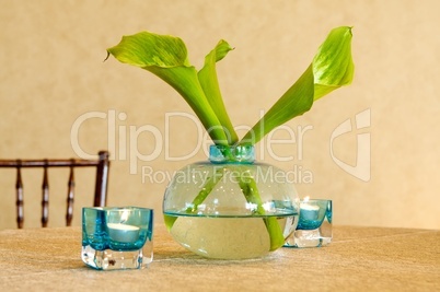 An image of a modern upscale table centerpiece