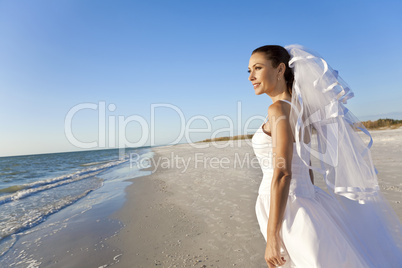 Bride at Beach Wedding
